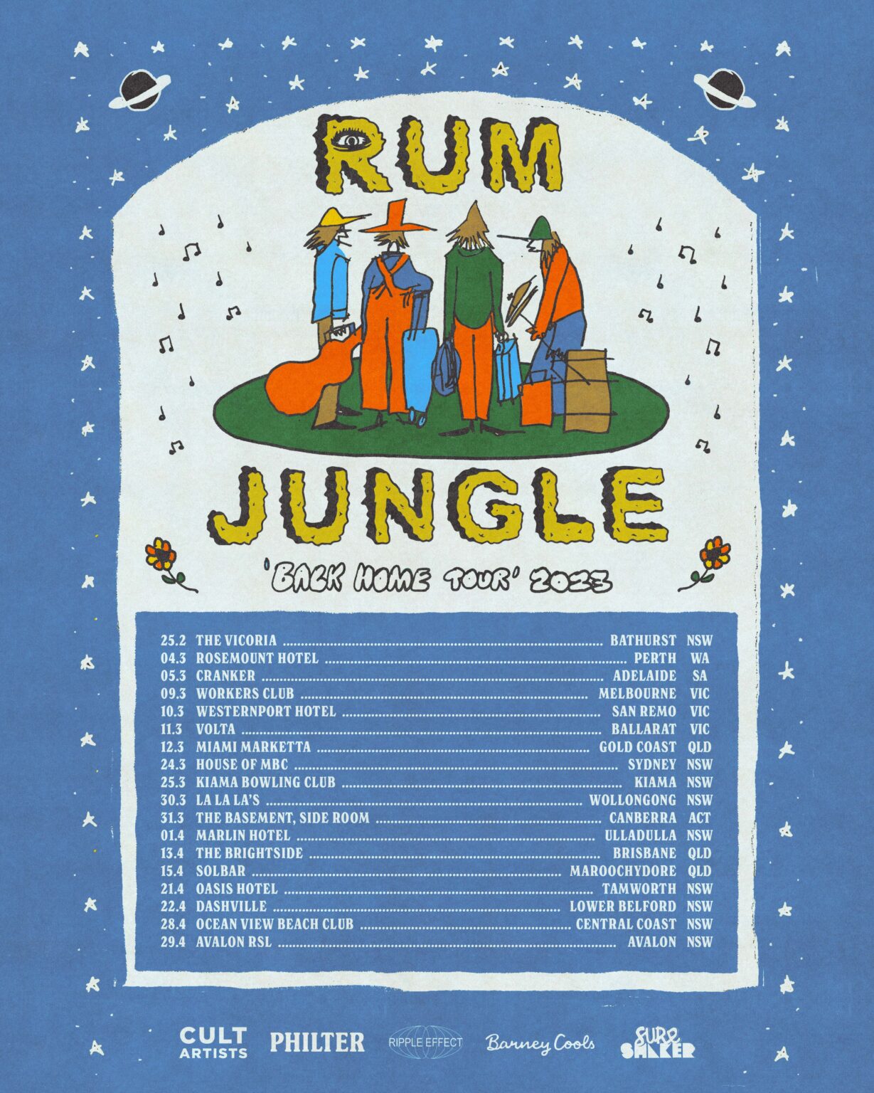 Rum Jungle Back Home Tour Cult Artists