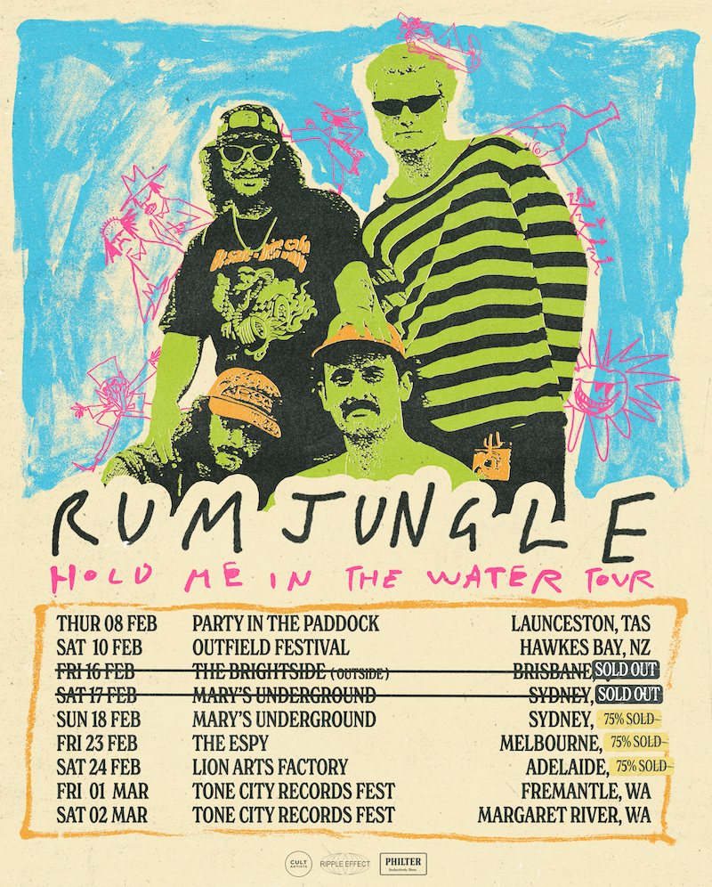 Rum Jungle 'Hold Me In The Water' EP Tour Cult Artists